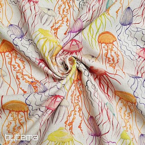 Tissu décoratif MEDUSA imprimé numérique