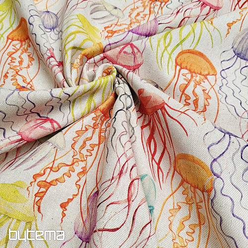 Tissu décoratif MEDUSA imprimé numérique