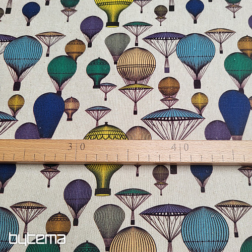 Tissu décoratif BALLOON GLOBE 601 impression numérique