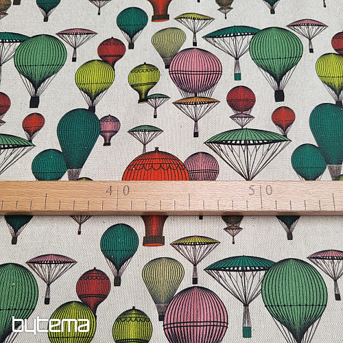 Tissu décoratif BALLOON GLOBE 701 impression numérique