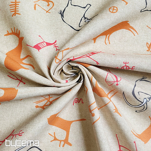 Tissu décoratif BUXU mammouths