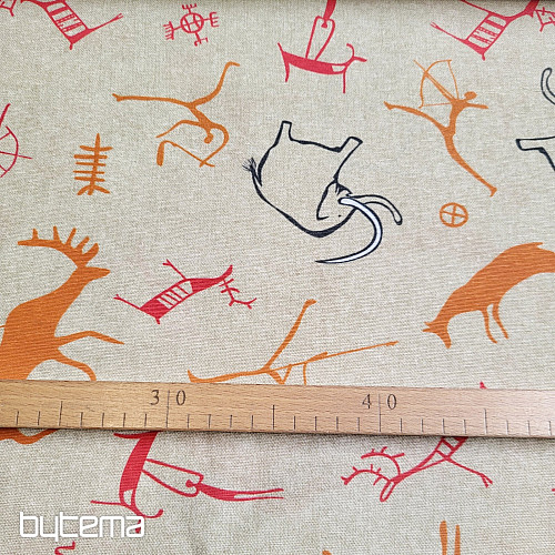 Tissu décoratif BUXU mammouths
