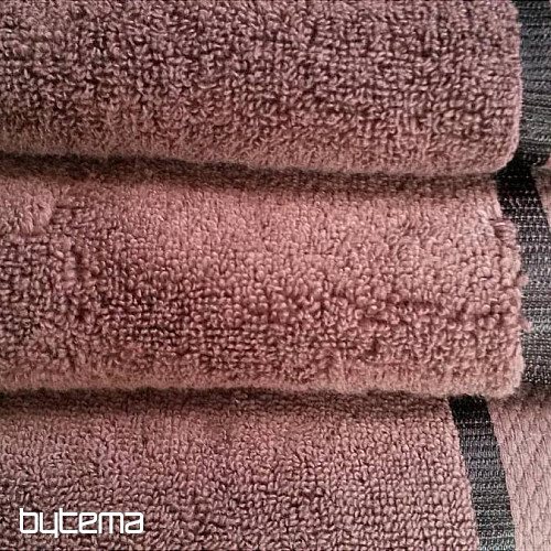 Serviette et drap de bain MIKRO marron foncé
