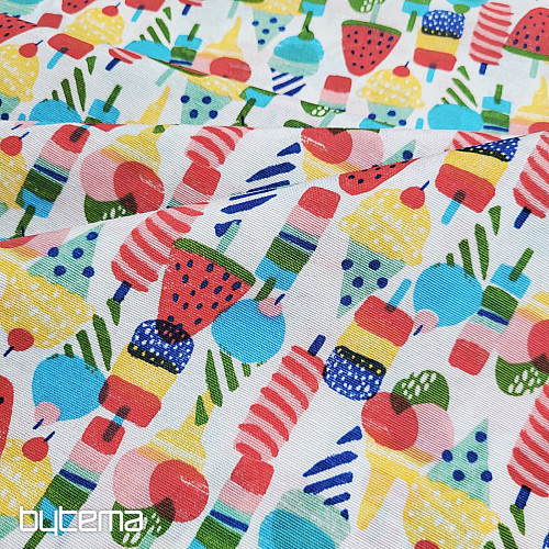 Tissu décoratif GLACE