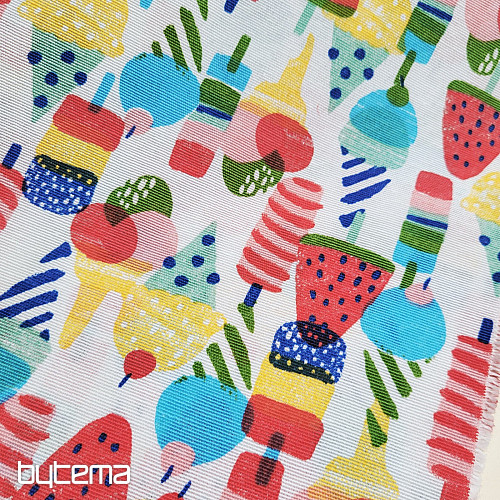 Tissu décoratif GLACE