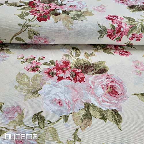 Tissu décoratif ROSE ELIANA grand
