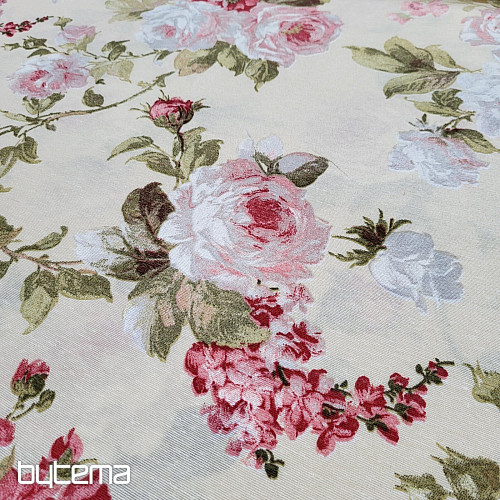Tissu décoratif ROSE ELIANA grand