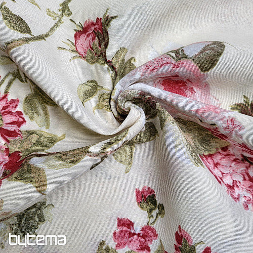 Tissu décoratif ROSE ELIANA grand