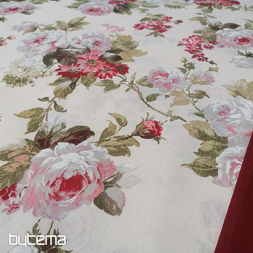 Tissu décoratif ROSE ELIANA grand