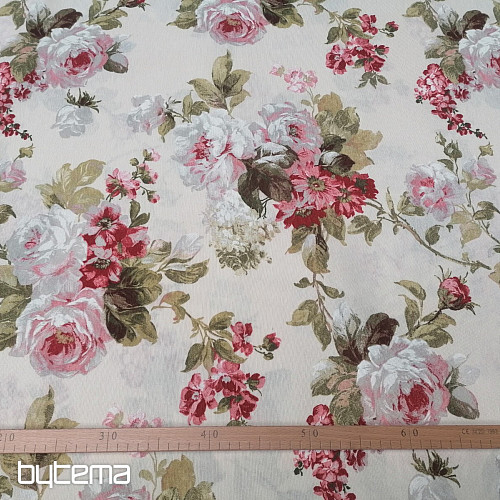 Tissu décoratif ROSE ELIANA grand