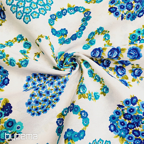 Tissu déco AROAN bleu