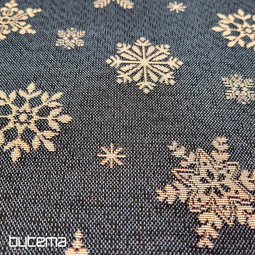 Tissu à tapisserie FLOCON BLEU