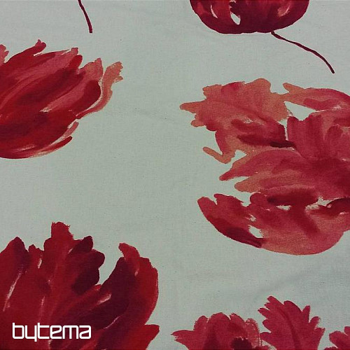 Tissu déco IZALINE rouge