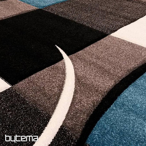 Tapis pièce moderne MOND MERINO turquoise