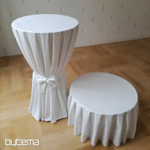 Tissu monochrome moderne COSMOS blanc 145 cm