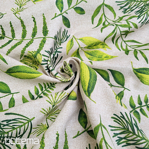 Tissu décoratif VERT FOUGÈRE