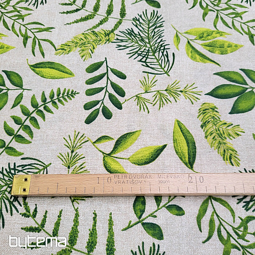 Tissu décoratif VERT FOUGÈRE