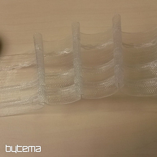 Ruban de rideau évasé 8 cm, 1:1,5