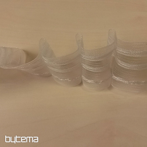 Ruban de rideau évasé 8 cm, 1:1,5