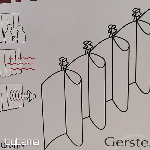 Ruban évasé ERFALTE pour rideau 9 cm, 1:2