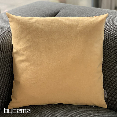 Housse de coussin déco JAUNE PASTEL