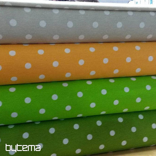 Tissu déco à pois NEO vert 706