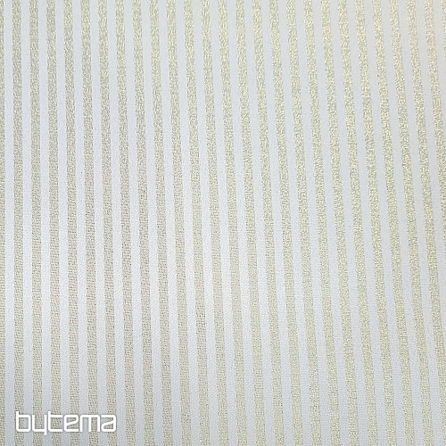 Tissu jacquard déco STRIPES or