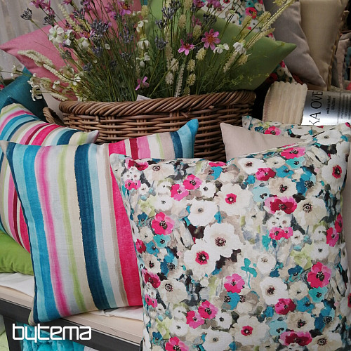 Tissu déco MONET fleurs