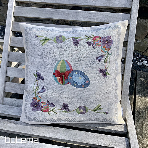 Housse de coussin Gobelin Oeufs de Pâques
