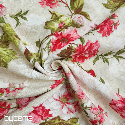 Tissu décoratif HORDENZIE LEONE beige