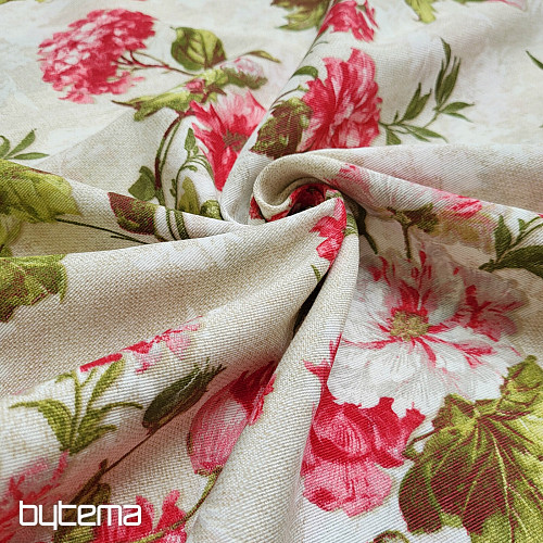 Tissu décoratif HORDENZIE LEONE beige