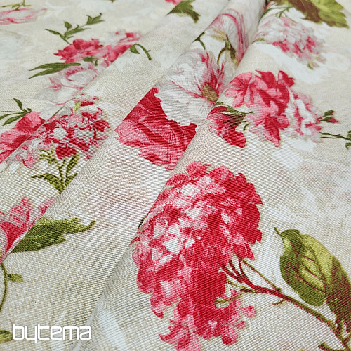 Tissu décoratif HORDENZIE LEONE beige
