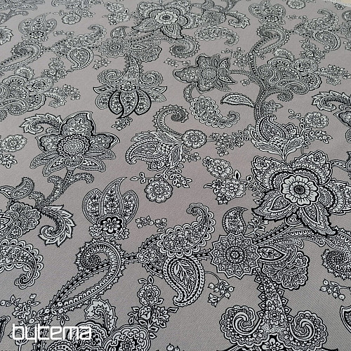 Tissu déco MASALA gris
