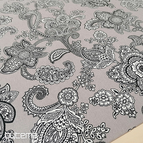 Tissu déco MASALA gris