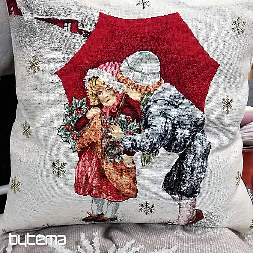 Couverture tapisserie de Noël CHRISTMAS KISS 2