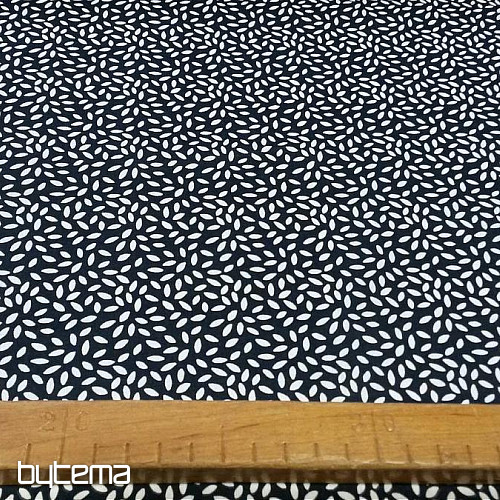 Tissu coton STILI bleu marine
