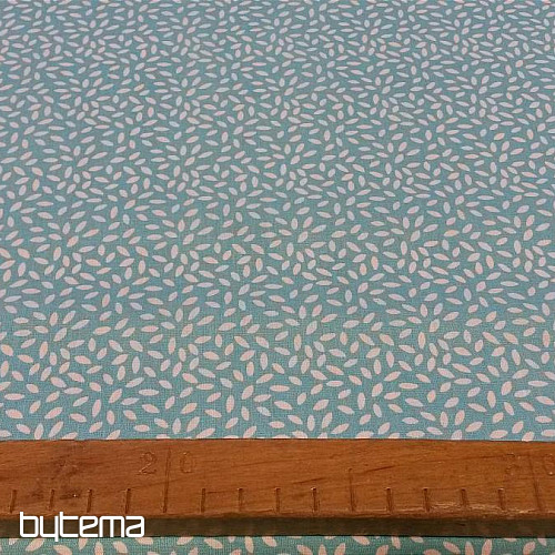 Tissu coton STILI turquoise turquoise