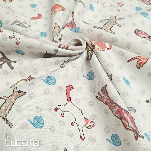 Tissu décoratif CHATS