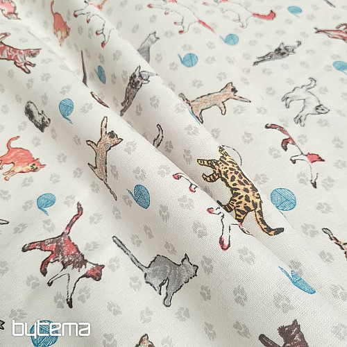 Tissu décoratif CHATS