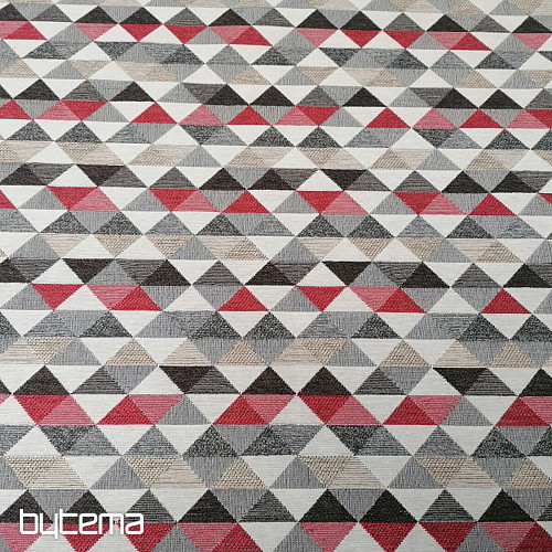 tissu de revêtement LUSA triangle rouge