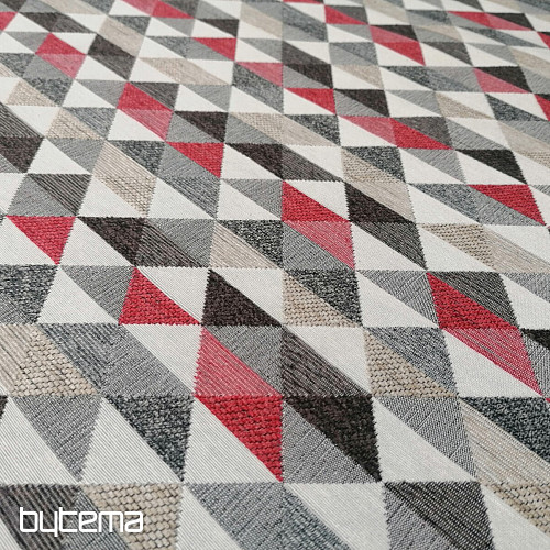 tissu de revêtement LUSA triangle rouge