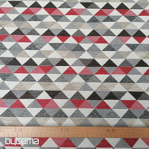 tissu de revêtement LUSA triangle rouge