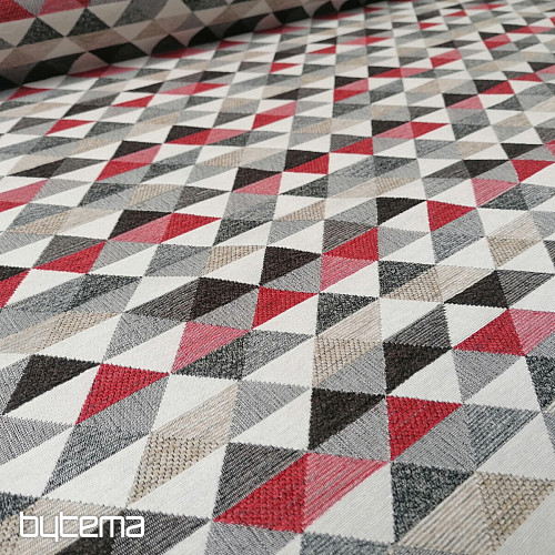 tissu de revêtement LUSA triangle rouge