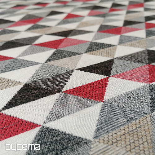 tissu de revêtement LUSA triangle rouge