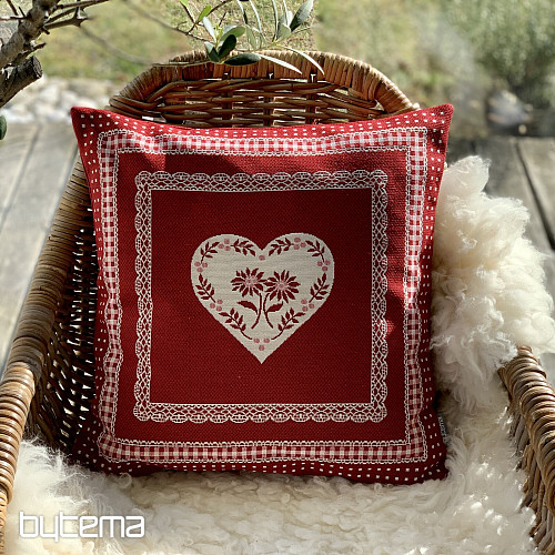 Housse de coussin Gobelin SELSKÁ JIZBA rouge