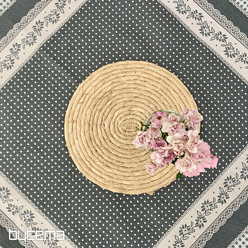 Nappe tapisserie et châle SELSKÁ JIZBA gris