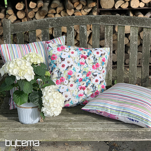 Housse de coussin déco FLEUR DE MONET