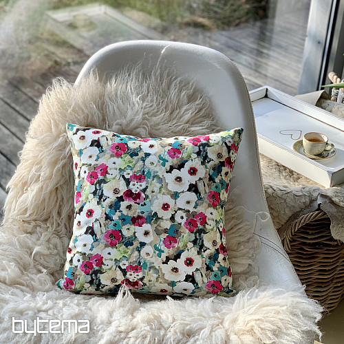 Housse de coussin déco FLEUR DE MONET