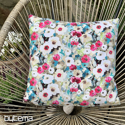 Housse de coussin déco FLEUR DE MONET