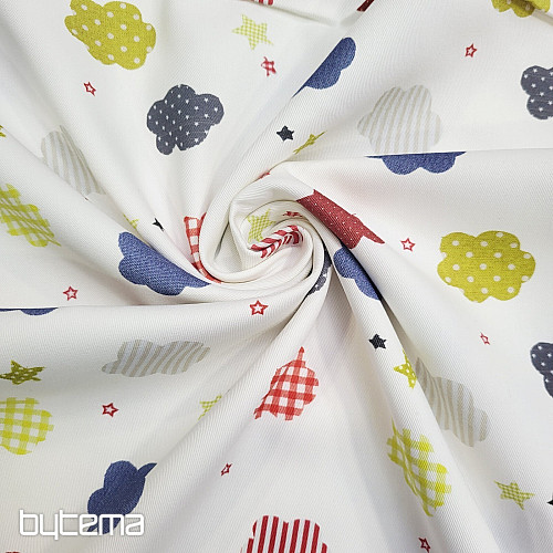 Tissu décoratif pour enfants NUAGES